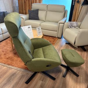 Conform | Globe stol inkl. skammel | Stof | Udstillingsmodel